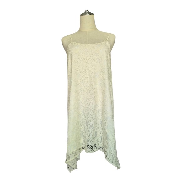BCBGeneration Dresses & Skirts - BCBGeneration Ivory Lace Slip Dress XXS Spaghetti‎ Strap Graduation Bridal Mini